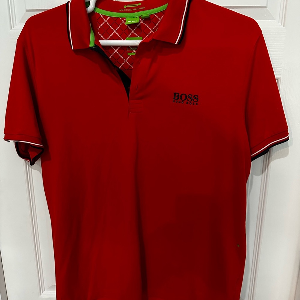 Boss Red Polo Shirt Classic Design men’s medium